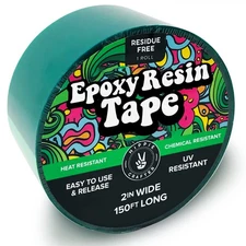 HIPPIE CRAFTER Resin Tape for Epoxy Molding and Mold Release, Thermal Green 