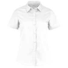 Image of Kustom Kit Womens/Ladies Poplin Tailored Short-Sleeved Shirt  BC5323