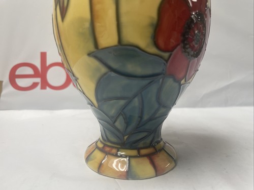 OLD TUPTON WARE FLORAL VASE Blue Inside 9-7/8” T Beautiful! 😍 W81 - Picture 6 of 9
