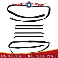 Window Sweep & Run Channel Weatherstrip Seal Kit 6pc For 81-91 Pickup Truck