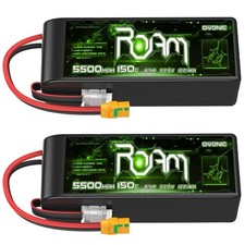 2X Ovonic 22.2V 150C 5500mAh 6S Lipo Akku XT90-S für RC 70-90mm Jet Flugzeug LKW