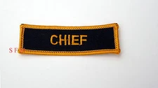 CHIEF BIG BOSS HAT PATCH TAB BOSS MAN PRO PIN UP VETERAN MAN IN CHARGE VP CEO