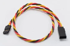 (1) 30CM Twisted 22awg Servo Extension Lead JR / Hitec