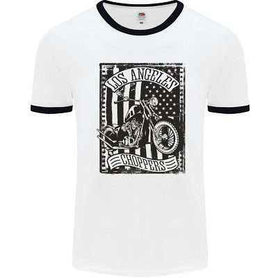 LA Choppers Motorrad Motorbike Biker Herren Ringer T-Shirt