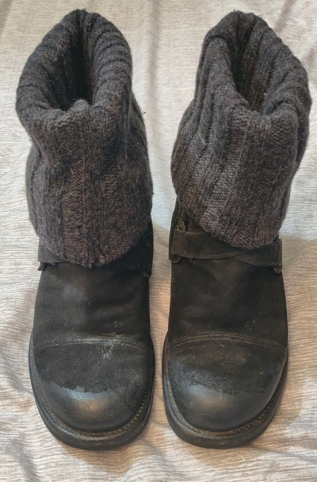 DOLCE & GABBANA Zapatos Botas de Cuero Negras Elastizadas para Hombres EU41 / US 8 UK 7 RRP 1199 Foto 2 de 4