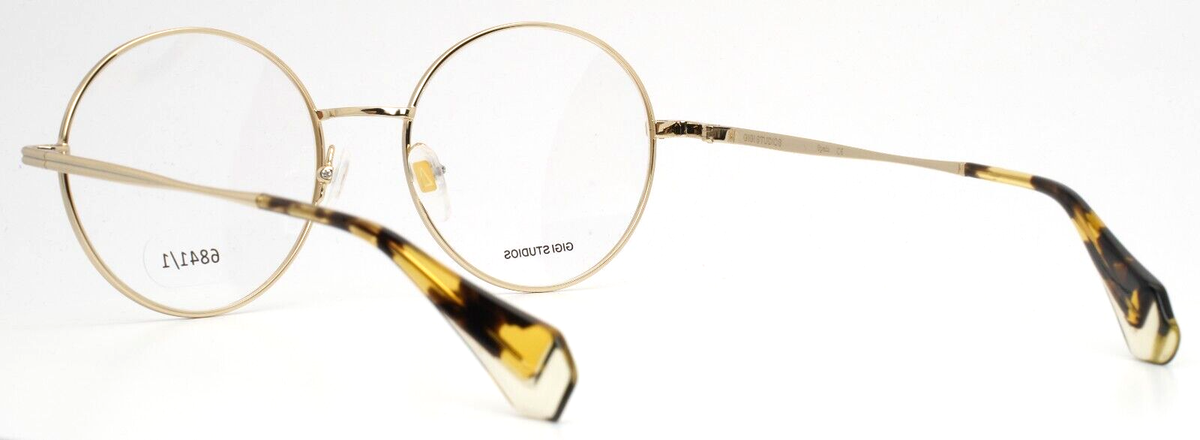 GIGI STUDIOS Perla 6841/1 Black Gold Womens Round Full Rim