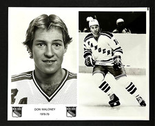 1978-1979 New York Rangers NHL Hockey Dan Maloney #12 Left Wing VTG Promo Photo