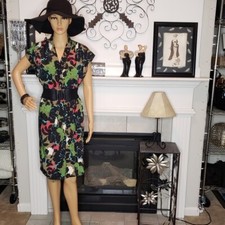 Marina Multi-Colored Career Dress Size 8 NWT