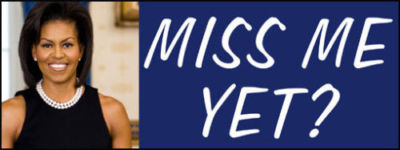 10cm Auto-Aufkleber Sticker Miss Me Yet ? Michelle Obama First Lady F1998
