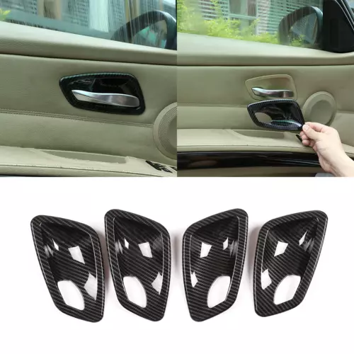 Cubierta interior de fibra de carbono ABS apta para BMW Serie 3 Sedán E90 2005-2012 - Imagen 29 de 39