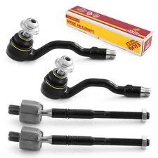 Inner & Outer Tie Rod End Kit for 2007-2013 BMW X5 2008-2014 X6 EV800298 4 PCS