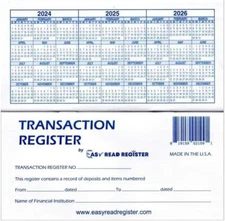 12 Check registers for Personal Checkbook Checkbook Ledger Transaction Registers