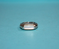 Sterling Silver Vintage Designer Mother of Pearl Ring Size 6   034GCM 