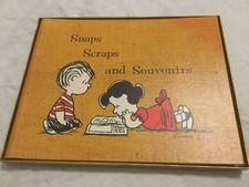 Vintage Hallmark Schulz Peanuts Scrapbook Album Snaps Scraps Souvenirs