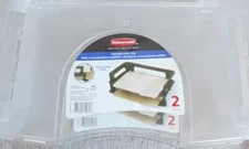 VTG Rubbermaid Paper Trays Office  Stackable Organizers Lot Of 2 Form 1000