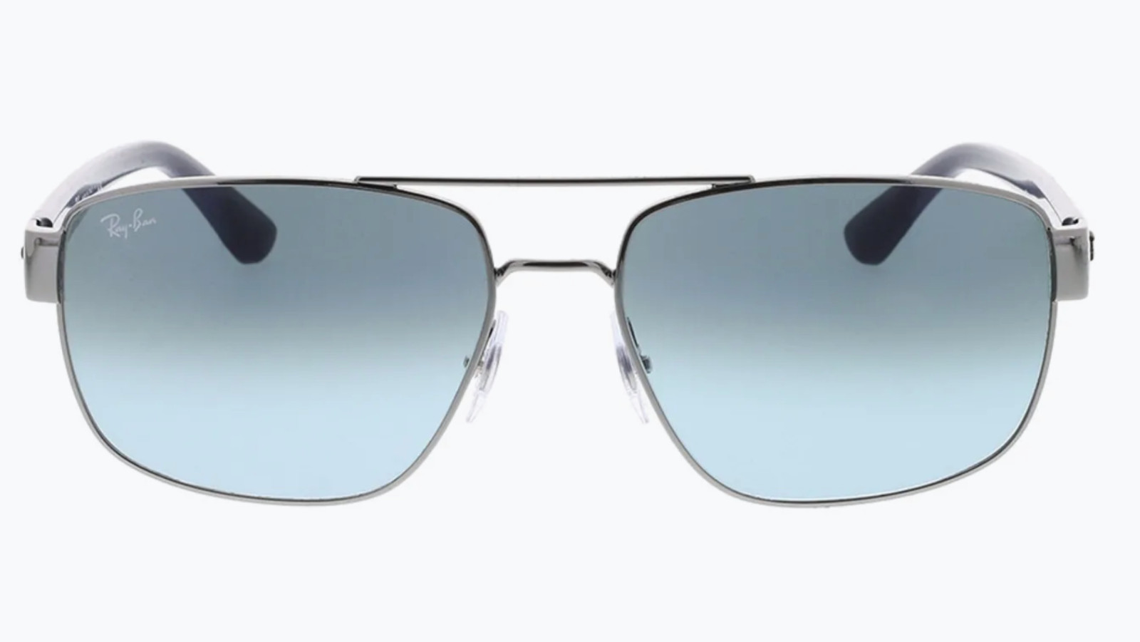 New RAY-BAN Sunglasses RB 3663 004/3M 60-17 Gunmetal Blue Frame Blue Fade Lenses image 2