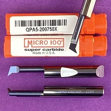 MICRO 100  QPA5-200750X Carbide Quick Change Angled Profiling Tool🎯Machinist