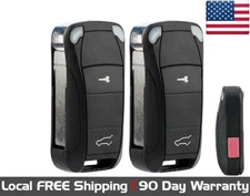 2x New Quality Replacement Flip Key Fob Remote For 2004-2005 Porsche Cayenne