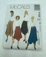 McCalls Sewing Pattern 4153 Skirts - Size 8 10 12 14 UNCUT