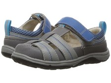 SEE KAI RUN NIB Ryan II Boys Size 11 US 29 EU Gray Blue Sandals NEW