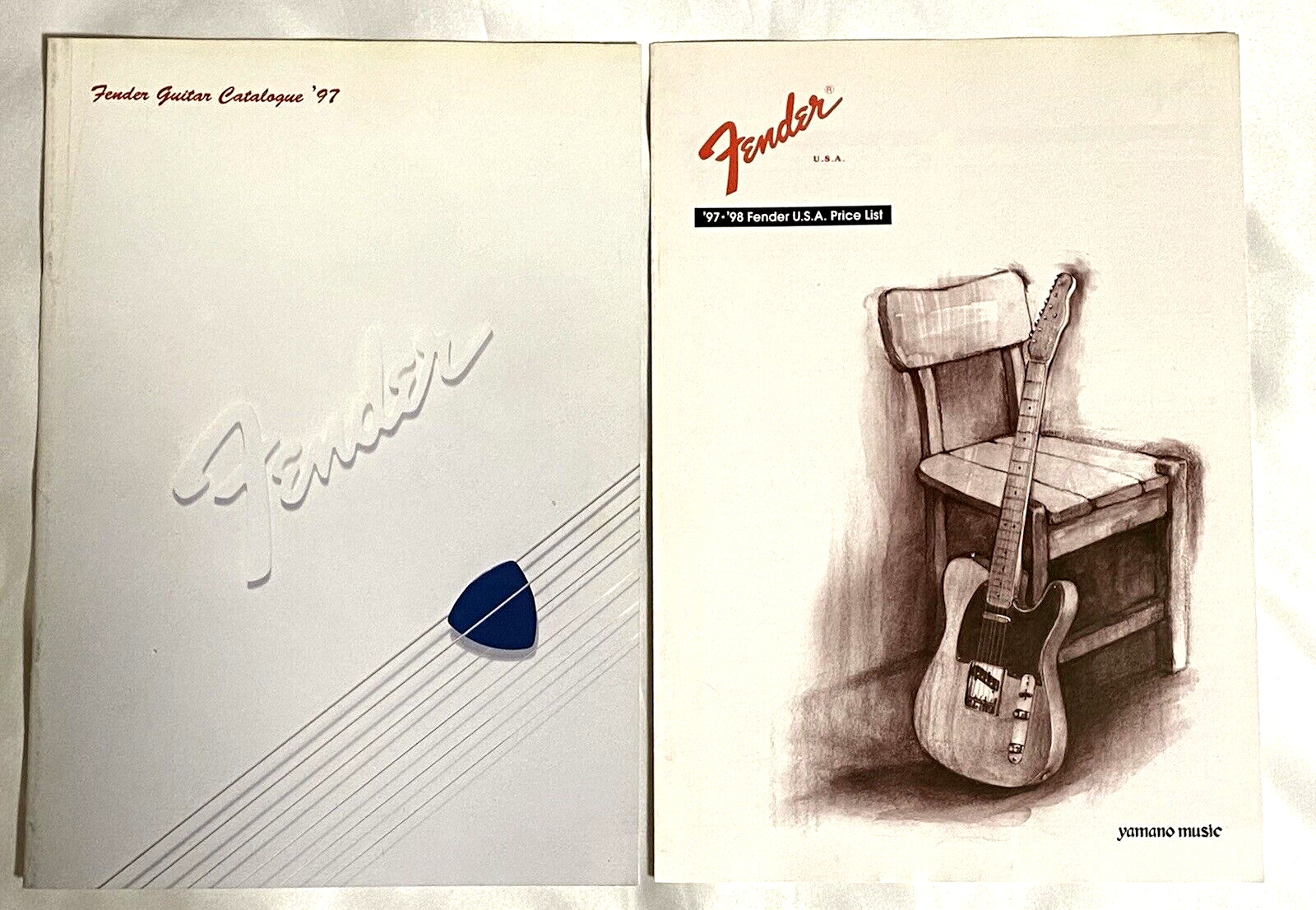 1997 Fender guitar Catalog and 97 98 Fender USA Price List