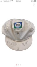Tom Smothers, Isao Aoki & Jamie Farr Signed Andy Williams Open Golf Hat Beckett
