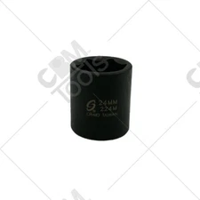Sunex 224M 1/2" Drive 6 Point 24mm Impact Socket