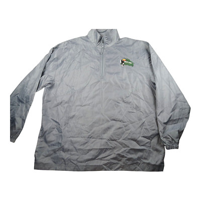 Team USA Windbreaker pullover Mens Gray 1/4 Zip Pullover Casual Road to Rio XL