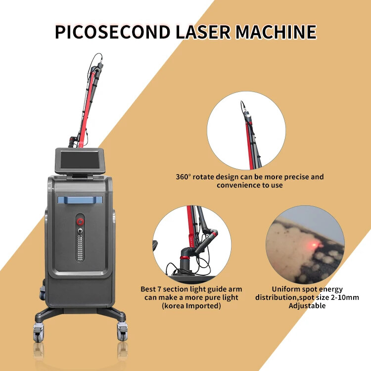 Picosecond Laser Tattoo Removal ND YAG Q Switch Laser Eyebrow Removal Machine