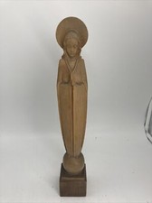 15926/ Ausgefallene Betende Madonna Holz geschnitzt Starnberg H&ouml;he ca. 39,5 cm