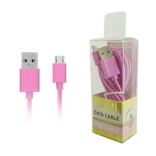 Pink 5 feet Long USB Data Sync  Charger Cable Micro-USB Connector Cord Wire