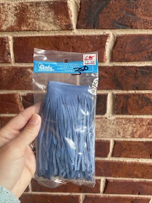 Tandy Leather Fringe Fort Worth Tx Vintage Blue NOS