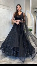 DESIGNER HEAVY NET LEHENGA CHOLI WITH DUPATTA FOR PARTY AND RECEPTION