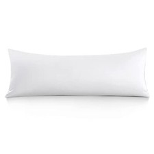 100 Cotton Body Pillowcase - 800 Thread Count/21x54, Moisture 21"x54" White