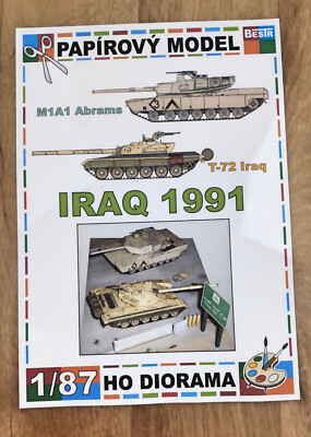 Bastelbogen papier diorama - Iraq 1991