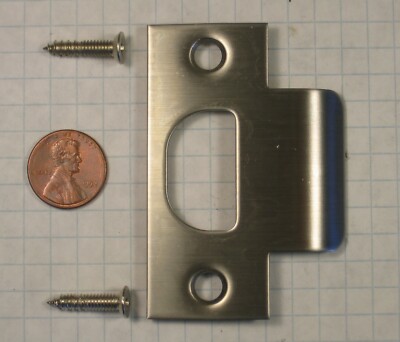 PRIME-LINE #E-2299 STRIKE, SATIN STAINLESS STEEL, 2-3/4'' HEIGHT, 1-1/8'' WIDTH