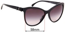 SFx Replacement Sunglass Lenses fits Chanel 5281-Q-A - 58mm Wide