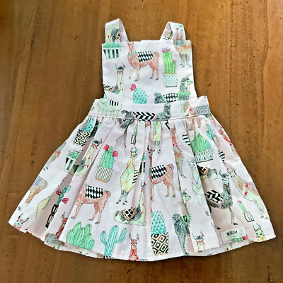 llama birthday dress Whimsical Llama Print Flutter Sleeve Twirly Dress for Girls  Soft, Comfy &  Ready for Play