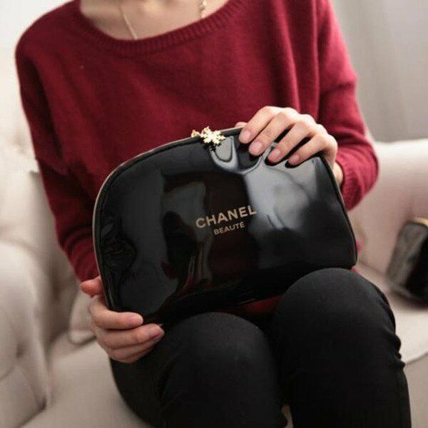 Large Size CHANEL Beauty Maquillage Makeup Trousse Bag Pouch Clutch for sale  online | eBay
