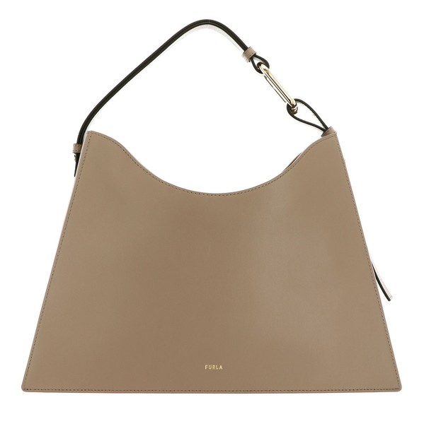 Furla Nuvola Hobo L Schultertasche UmhäNgetasche Tasche Greige Taupe Neu-image