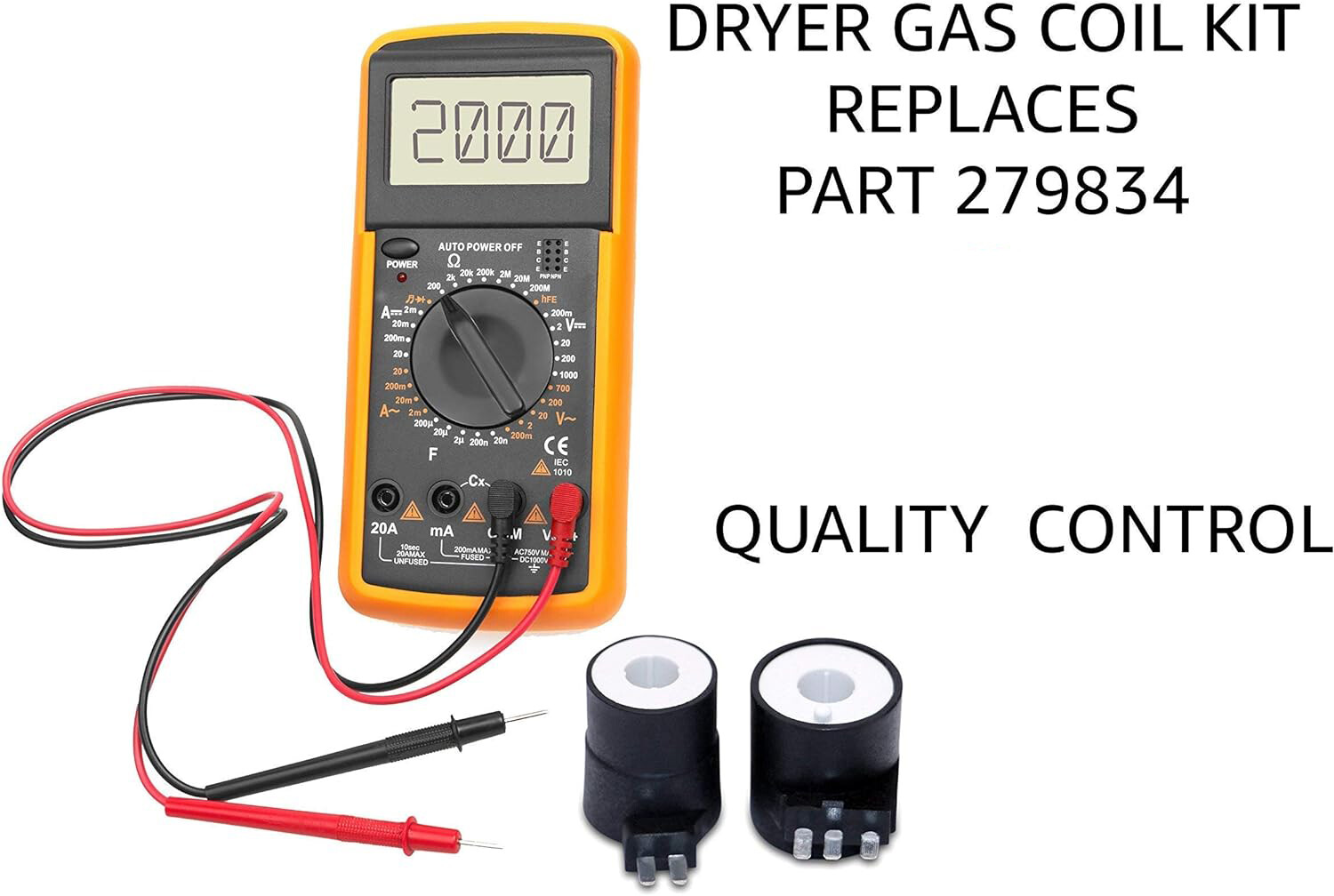 279834 Whirlpool Kenmore Maytag Dryer Gas Valve Coil Kit 12001349 eBay