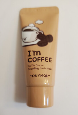 Tony Moly I'm Coffee Gel to Cream Smoothing Scrub Mask 15ml / 0.50 fl oz SEALED