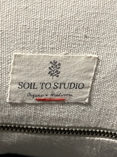 Soil To Studio Lumbar Pillow 13.5” X 19”Decorative Cotton Sofa Handmade - Picture 5 of 5