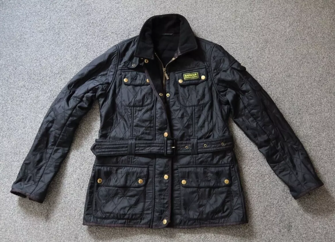 Barbour quilted sales biker jacket
