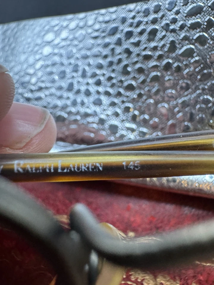 Gafas de sol redondas vintage Polo Ralph Lauren hechas en Italia 135 mm 738/S bronce Foto 4 de 4