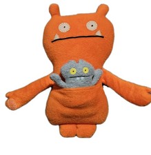 Ugly Doll Ugly Buddies Wage and Babo 10" Plush 2012 Pretty Ugly Orange and Gray