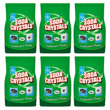 SODA Crystals 6 x 1kg DRI PACK  MULTI PURPOSE CLEANER LAUNDRY AID WATER SOFTENER