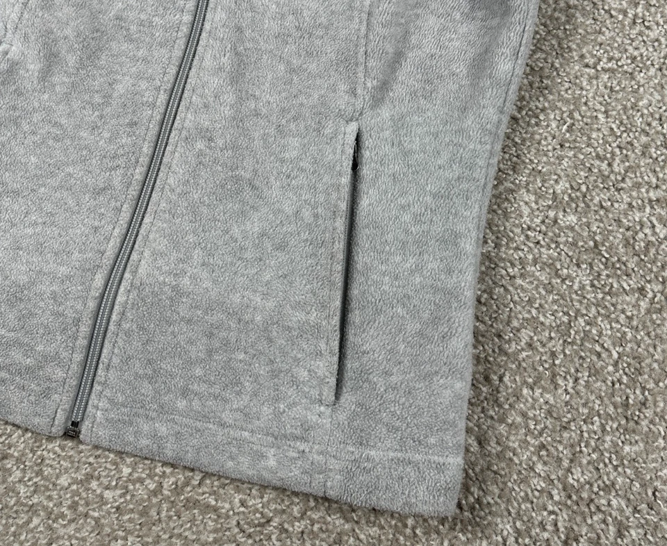 Chaleco polar Columbia para mujer gris medio Benton resortes cremallera completa cuello falso Foto 3 de 4