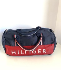 NEW TOMMY HILFIGER Small Signature Sport/Soccer Duffel Bag-Navy
