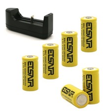 ETSAIR 16340 Battery 2800mAh RCR123A Rechargeable 3.7V Cell Batteries Lot
